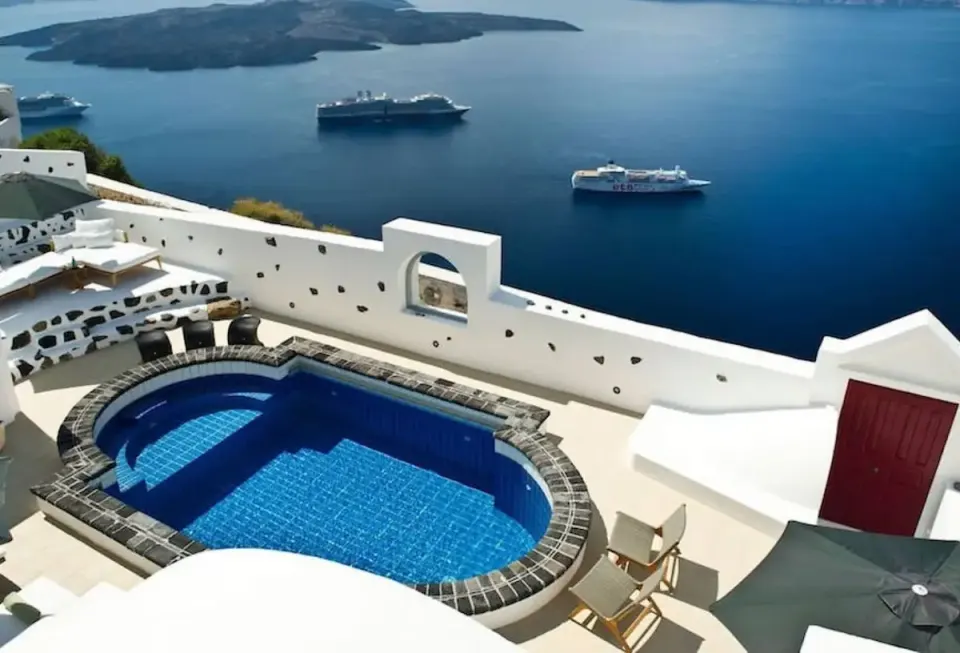 Adelaine in Santorini