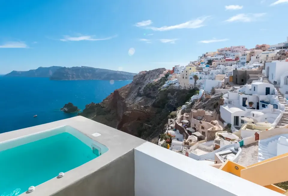 Azure in Santorini