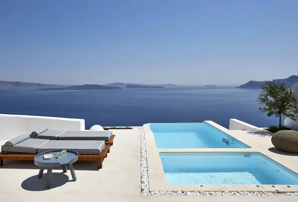Endless Blue in Santorini